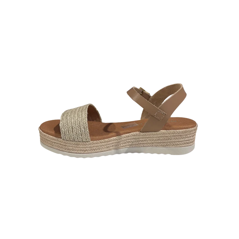 MUJER SANDALIA PLATAFORMA GAIA CAMEL