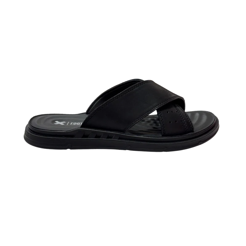 HOMBRE SANDALIA CRO - PIEL NEGRO