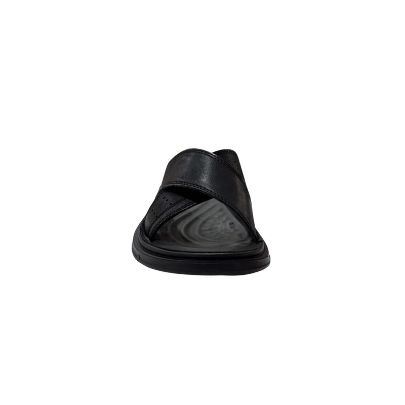HOMBRE SANDALIA CRO - PIEL NEGRO