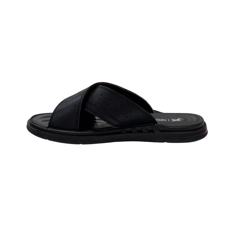 HOMBRE SANDALIA CRO - PIEL NEGRO