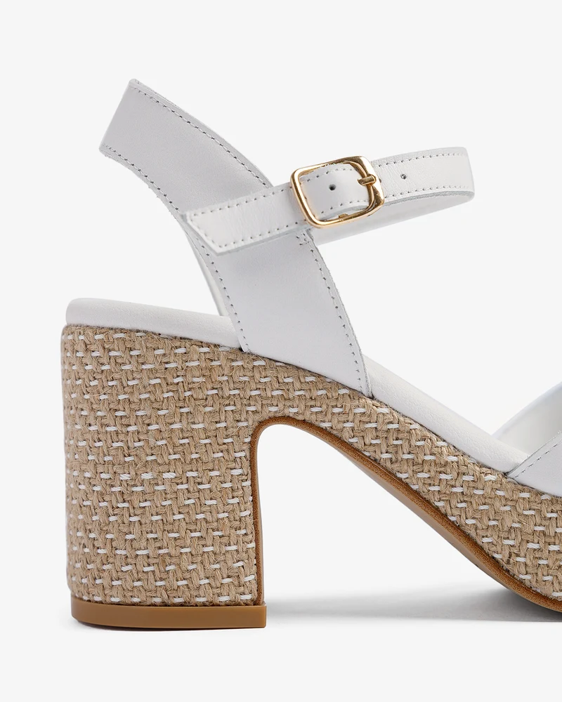 Sandalia Daira Piel Blanco