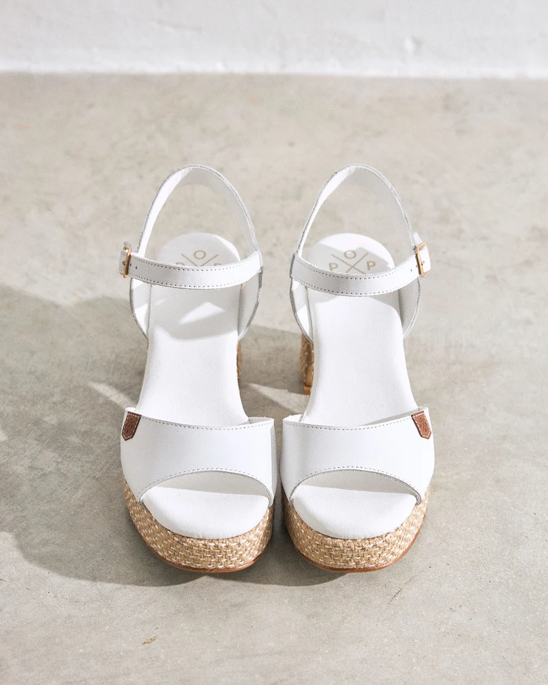 Sandalia Daira Piel Blanco