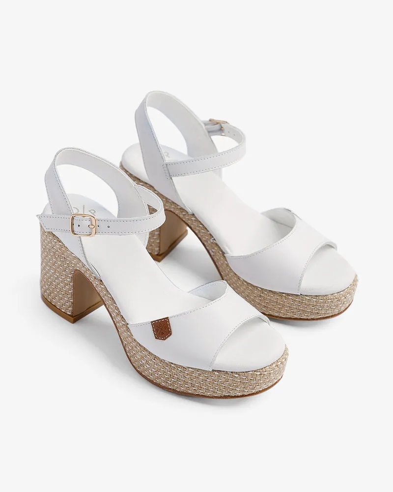 Sandalia Daira Piel Blanco