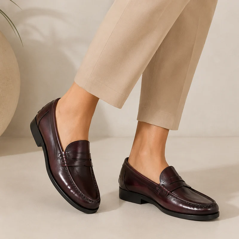 HOMBRE MOCASIN GENGIS MORRIS BURDEOS