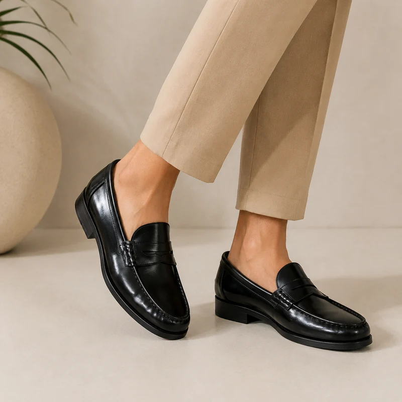 HOMBRE MOCASIN GENGIS NEGRO