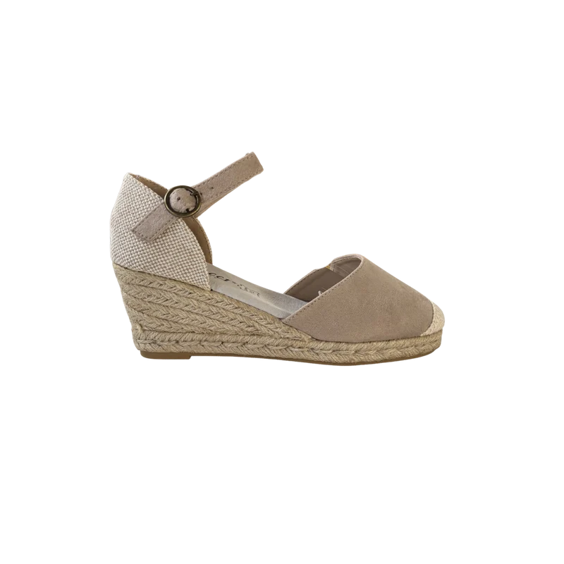 MUJER ESPARTO CUÑA MENCIA BEIGE
