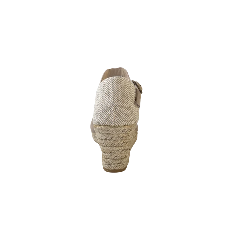 MUJER ESPARTO CUÑA MENCIA BEIGE