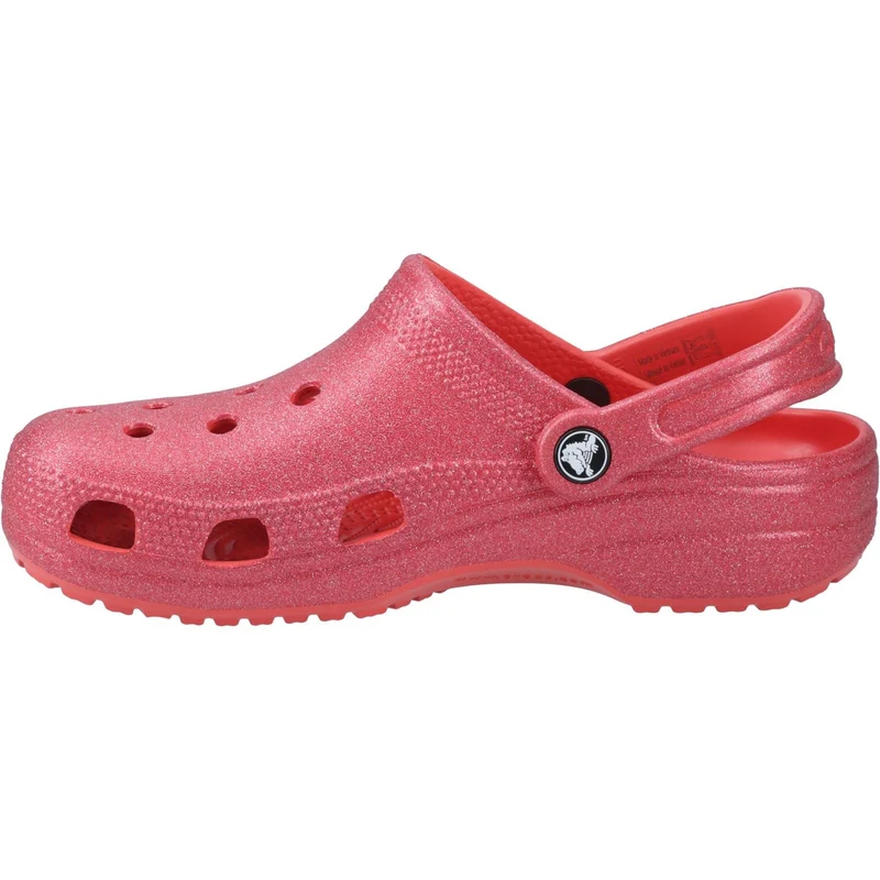 Sandalias tipo zueco con purpurina Crocs 205942 para mujer