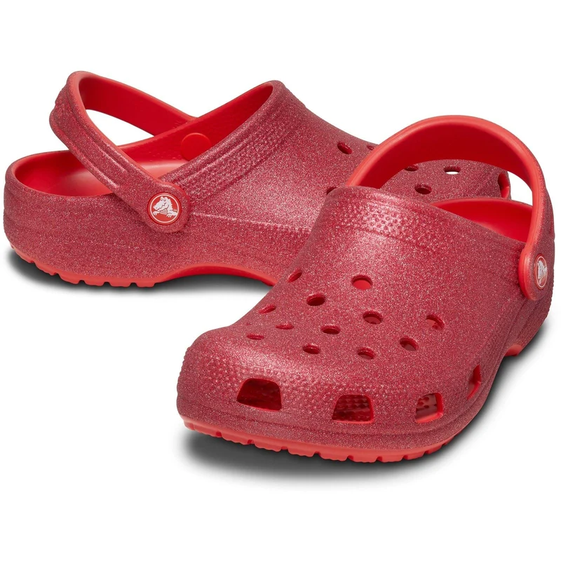 Sandalias tipo zueco con purpurina Crocs 205942 para mujer