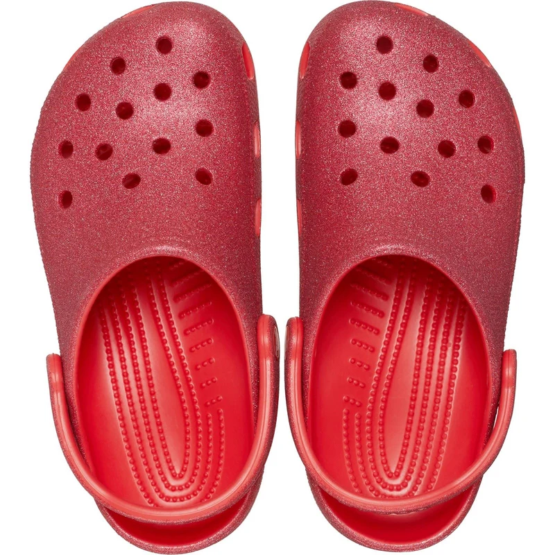 Sandalias tipo zueco con purpurina Crocs 205942 para mujer
