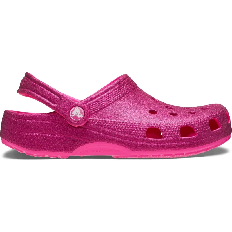 Sandalias tipo zueco con purpurina Crocs 205942 para mujer