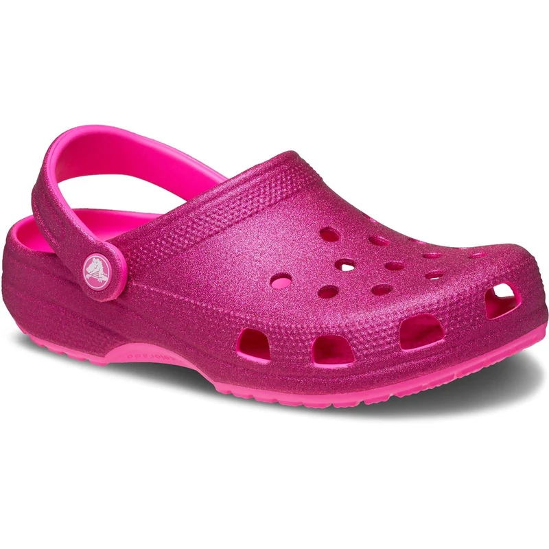 Sandalias tipo zueco con purpurina Crocs 205942 para mujer