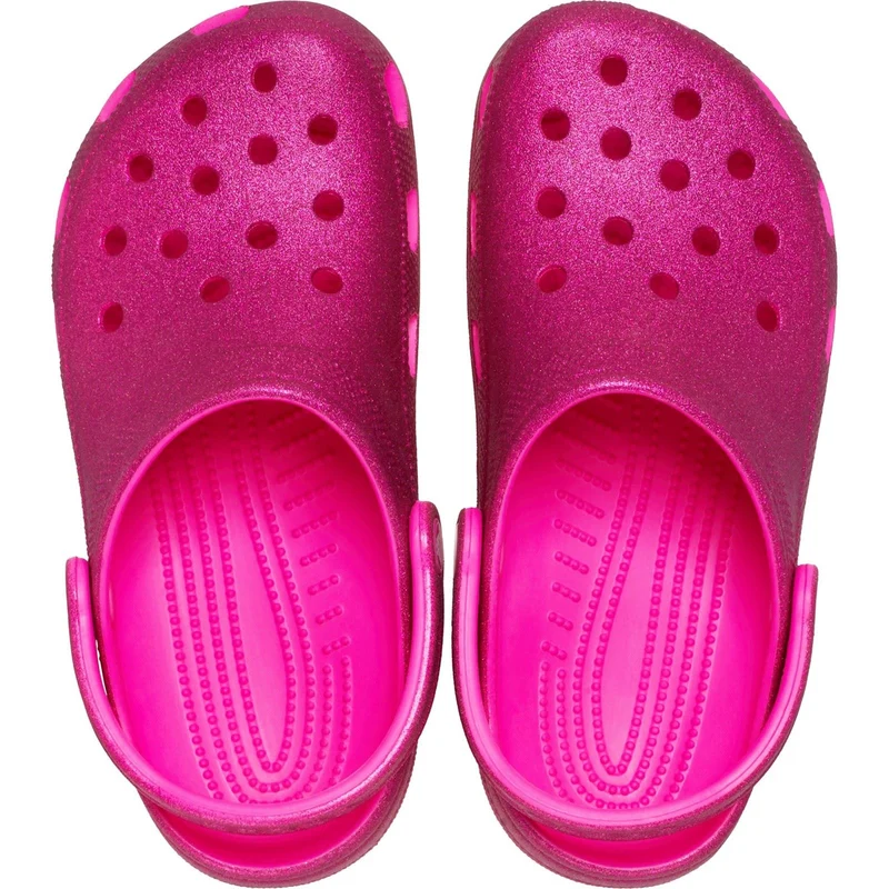 Sandalias tipo zueco con purpurina Crocs 205942 para mujer