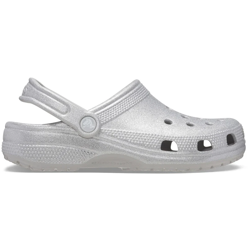 Sandalias tipo zueco con purpurina Crocs 205942 para mujer