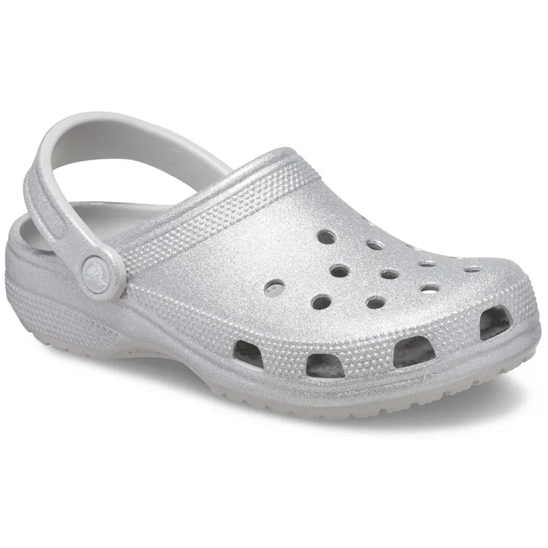 Sandalias tipo zueco con purpurina Crocs 205942 para mujer