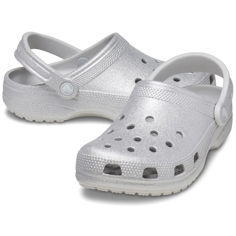 Sandalias tipo zueco con purpurina Crocs 205942 para mujer