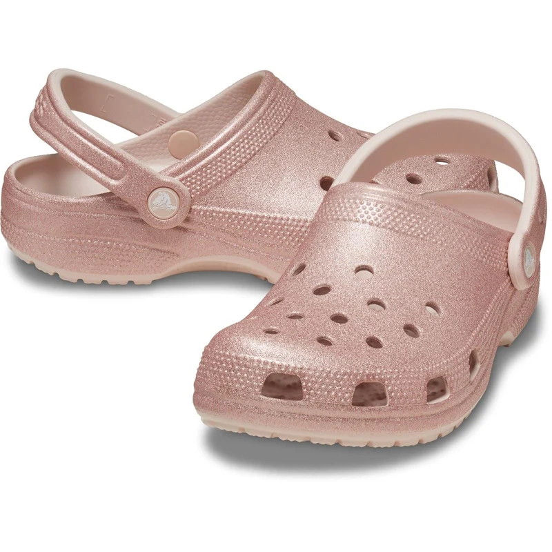 Sandalias tipo zueco con purpurina Crocs 205942 para mujer
