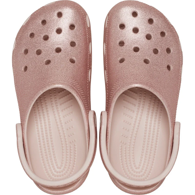 Sandalias tipo zueco con purpurina Crocs 205942 para mujer