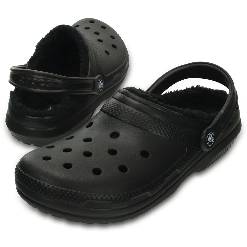 Sandalias tipo zueco con forro clásico Crocs 203591 para mujer
