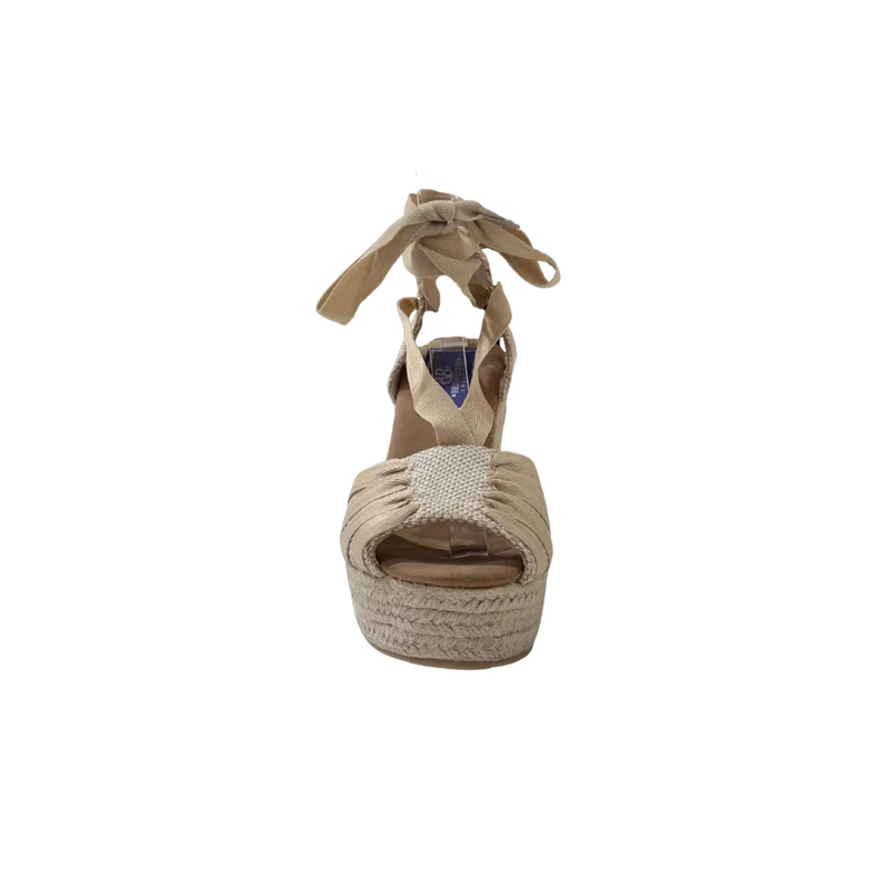 MUJER SANDALIA ESPARTO YUTE BASICO BEIGE