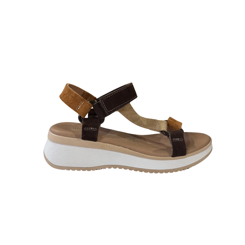 MUJER SANDALIA PLATAFORMA CARDENA MARRON
