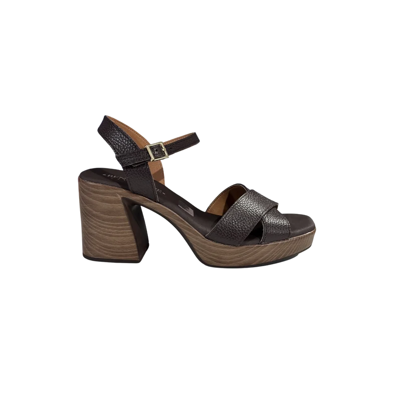 MUJER SANDALIA TACON HELENA DOYA MARRON