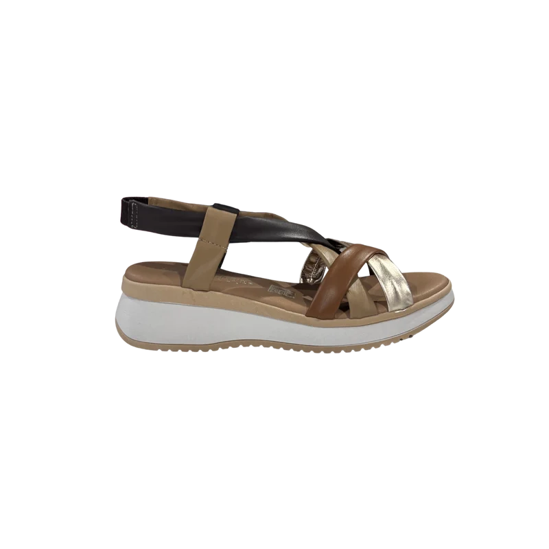 MUJER SANDALIA PLATAFORMA ORLENA MARRON