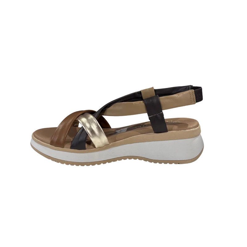 MUJER SANDALIA PLATAFORMA ORLENA MARRON