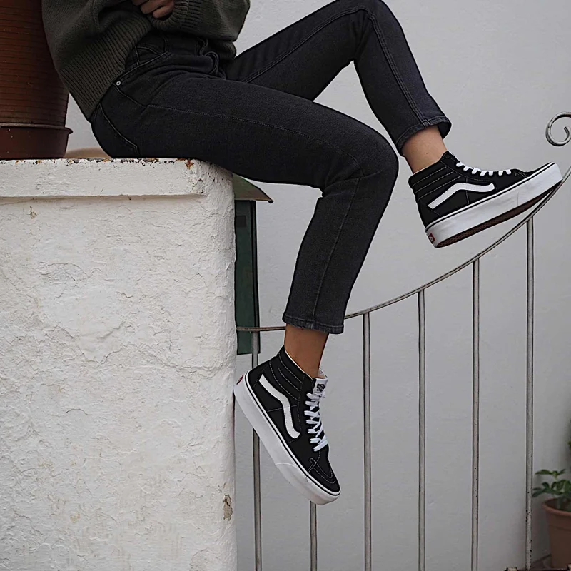 Zapatillas Vans SK8-HI Platform 2 VN0A3TKN6BT1 Black True White