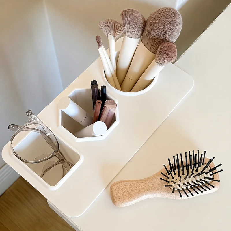 Miomu Organizador de Brochas de Maquillaje, Sistema Ahorro de Espacio