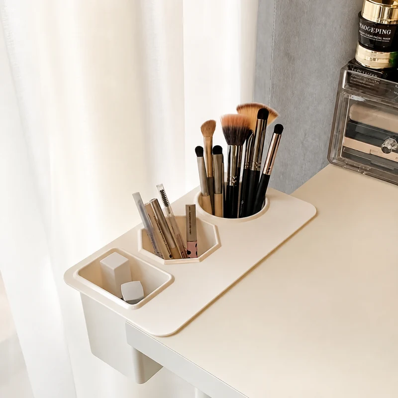 Miomu Organizador de Brochas de Maquillaje, Sistema Ahorro de Espacio