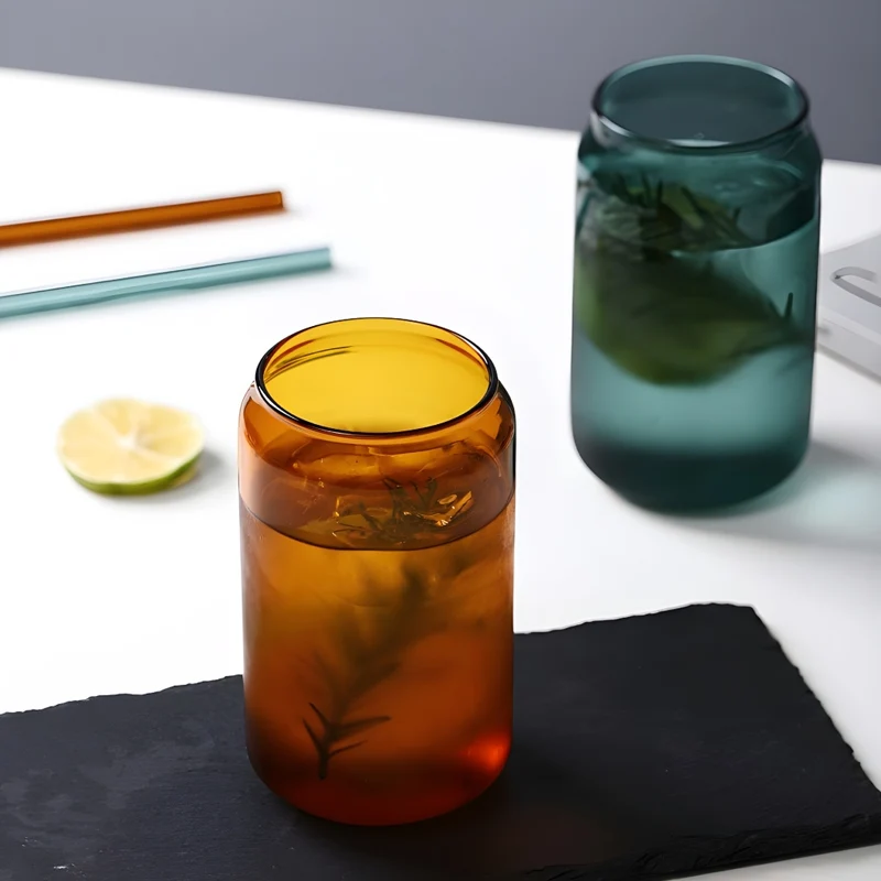 Miomu Vaso de Vidrio Diseño Lata