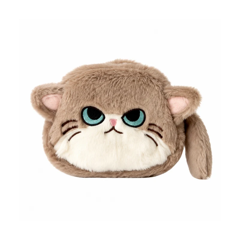 Miomu Cosmetiquera de Felpa, Gatito Grunón