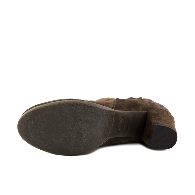 Botín taupe TRONCHETTO Café Noir