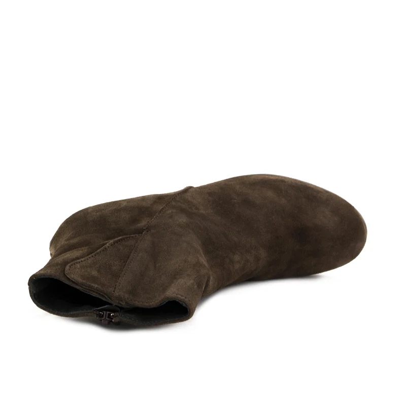 Botín taupe TRONCHETTO Café Noir