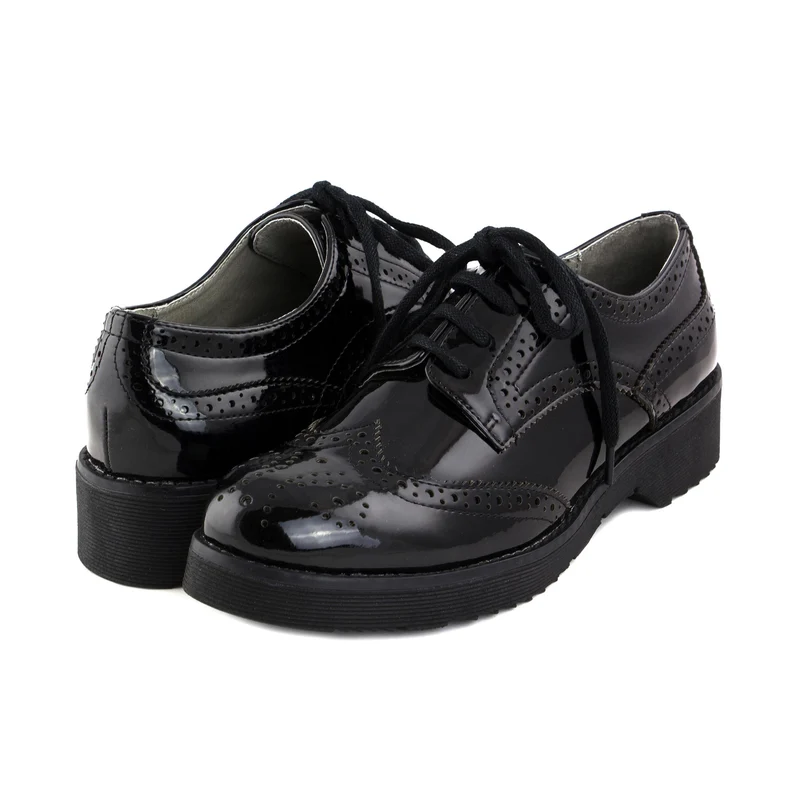 Blucher charol negro FG920 Café Noir