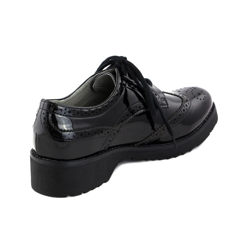 Blucher charol negro FG920 Café Noir