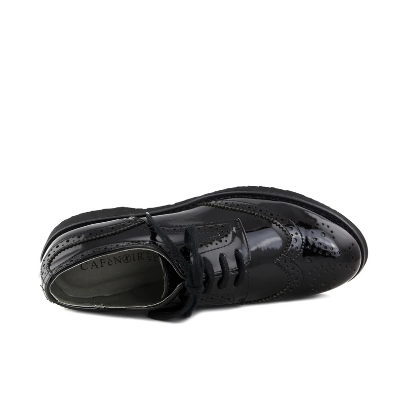 Blucher charol negro FG920 Café Noir