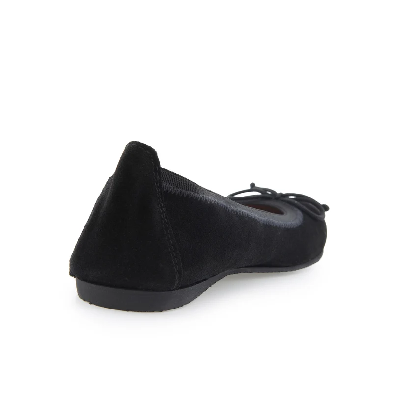Bailarina serraje negro ROLL-S Jeromín