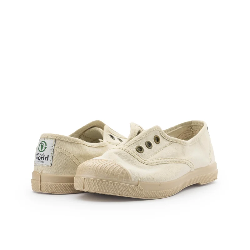 Zapatilla total beige LONA469 Natural World