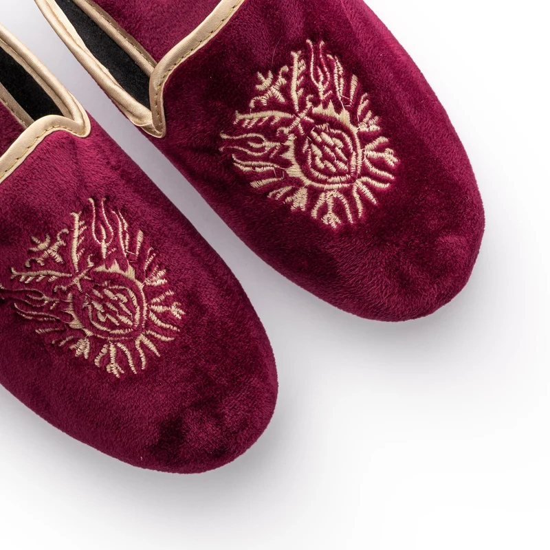 Zapatilla casa burdeos 73525 Norteñas