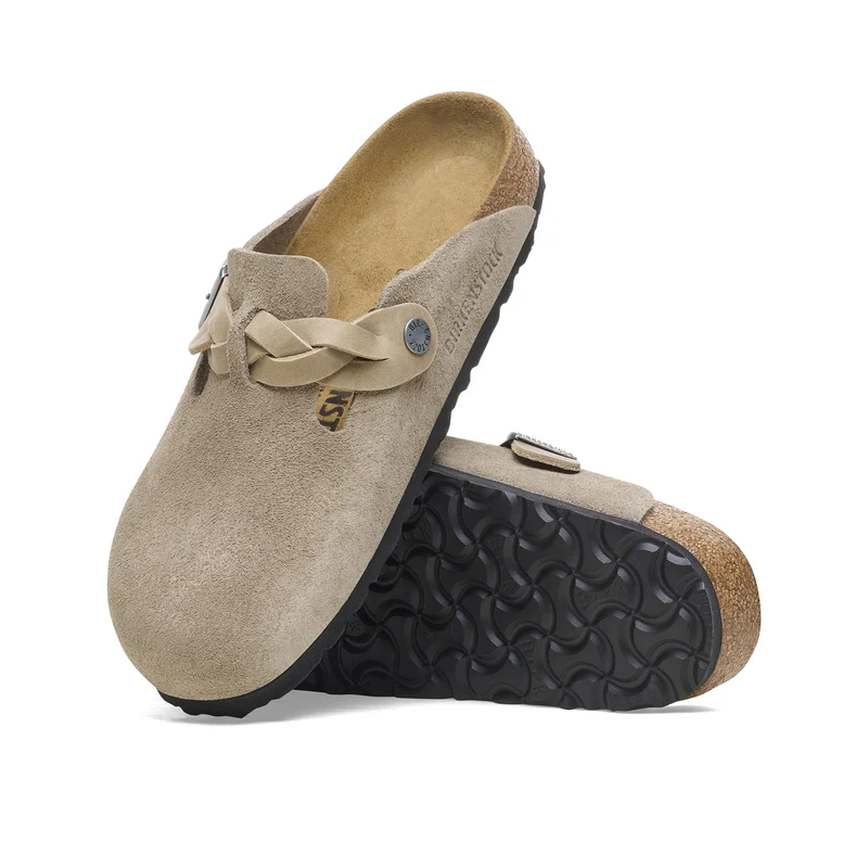 Zueco taupe BOSTONBRAIDED Birkenstock