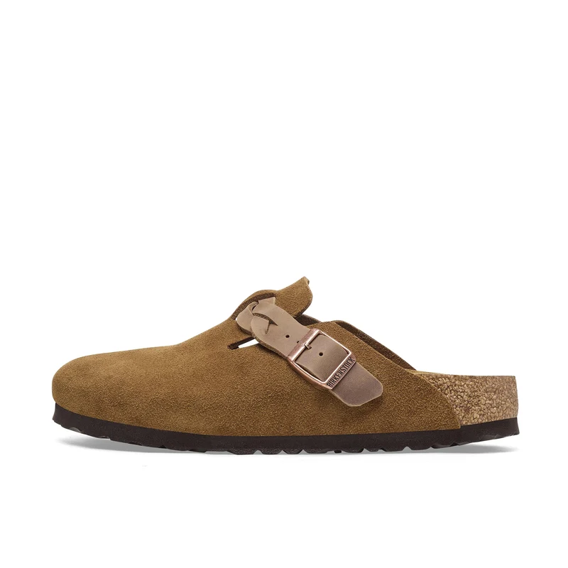 Zueco serraje cuero BOSTONBRAIDED Birkenstock