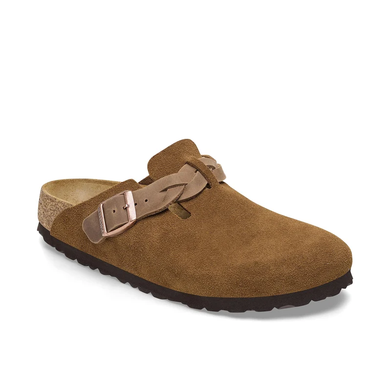 Zueco serraje cuero BOSTONBRAIDED Birkenstock
