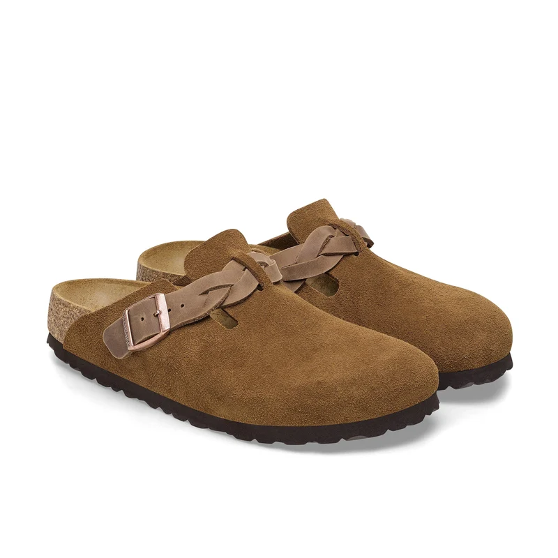 Zueco serraje cuero BOSTONBRAIDED Birkenstock