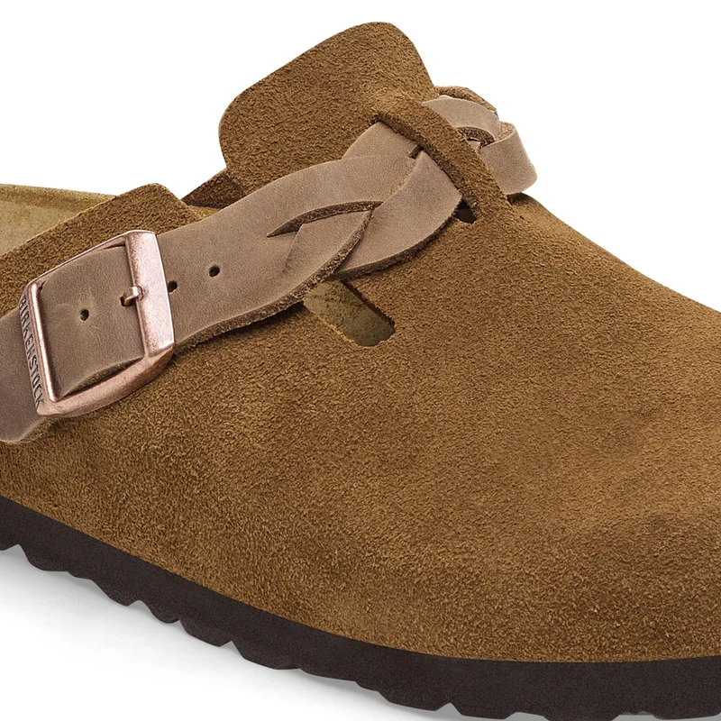 Zueco serraje cuero BOSTONBRAIDED Birkenstock
