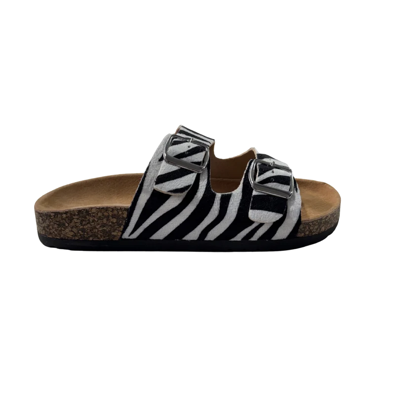 MUJER SANDALIA DESTALONADA BRISIA ZEBRA