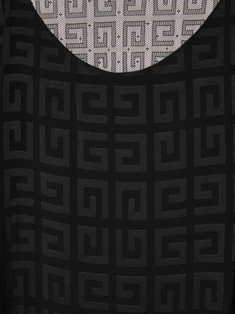 Vestido Jacquard Drapeado
