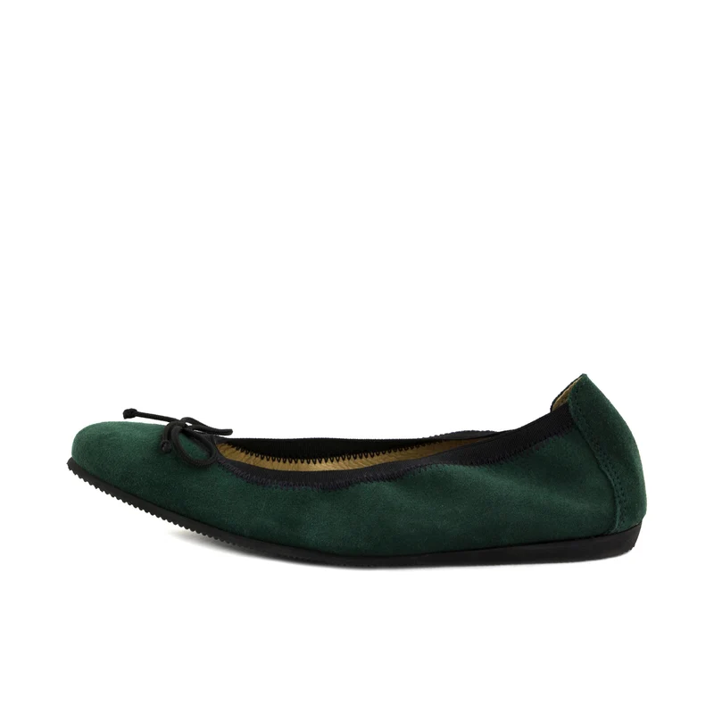 Bailarina serraje verde ROLL-S Jeromín
