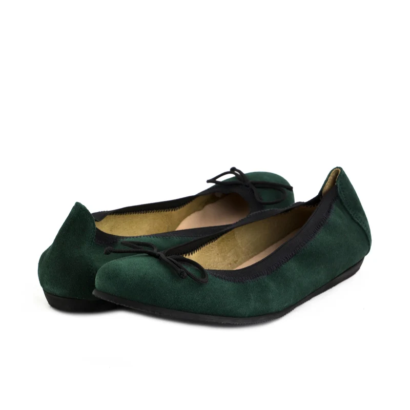 Bailarina serraje verde ROLL-S Jeromín